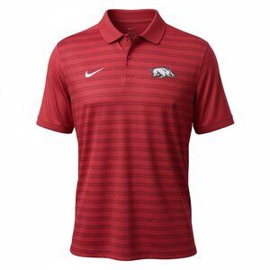 Nike Arkansas Razorbacks Mens Dri-Fit Polo. Size Large